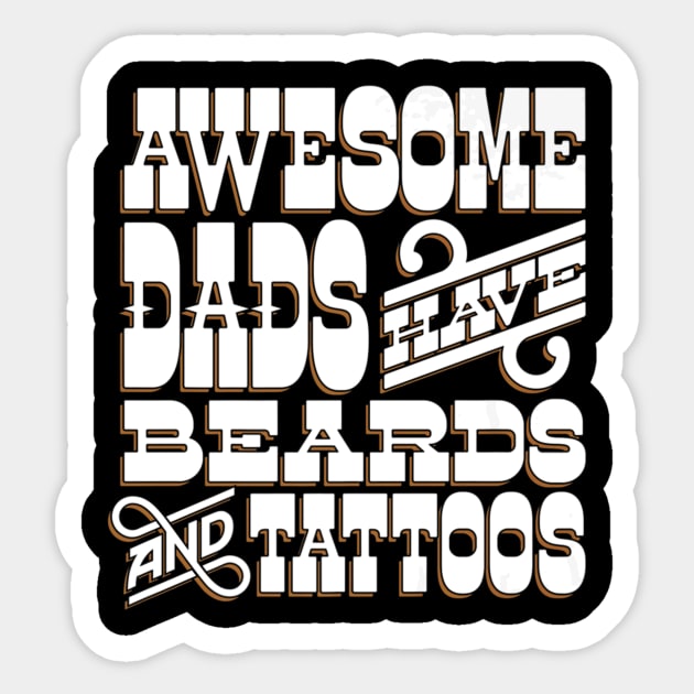 Beards and Tattoos Dads Sticker by KitsuneMask